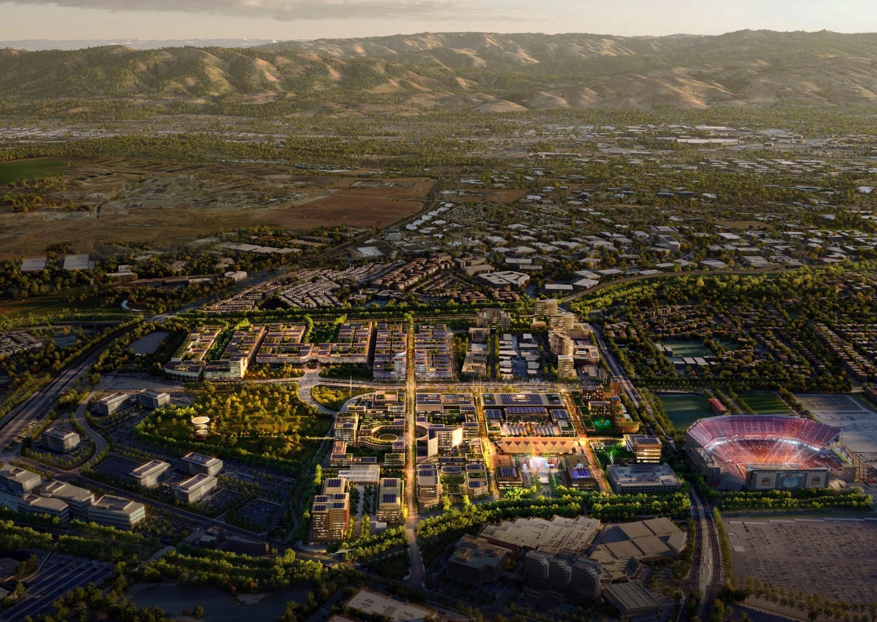 Foster has created the design for Santa Clara, California